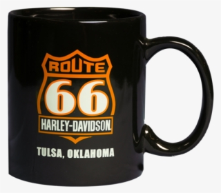 Route 66 Harley-davidson® Coffee Mug - Poster: Harley Davidson Logo, 24x36in. #5843547