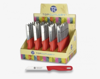 Expositor De 40 Piezas Top Cutlery, 8 Cuchillos Peladores #5845387
