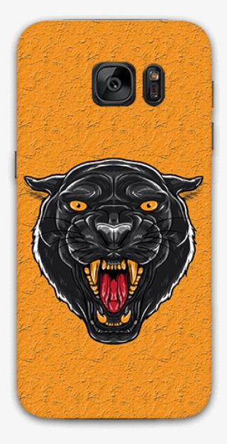 Angry Black Panther Face Samsung S7 Mobile Case - Mobile Phone #5846126