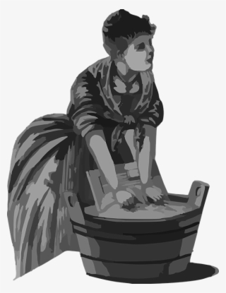 Approximately Four Hundred Known Cases Of Women Serving - Lady Washing Clothes Illustration #5850078