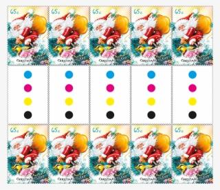 Gutter Strip 10 X 65c Christmas Island Christmas 2018 #5851167