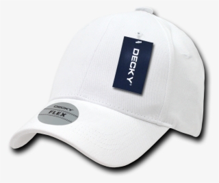 870 Pl Wht V=1537921930 - Decky 870 2 Size Curve Bill Flex Caps - White, L Xl #5851530