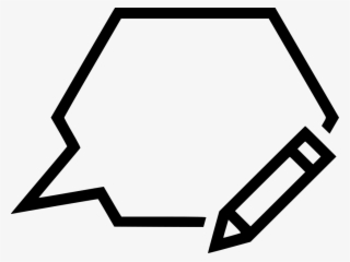 Message Edit Write Writing Bubble Pen Pencil Conversation - Icon Teacher Png #5852801