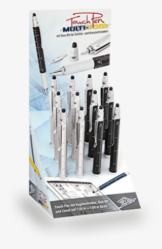 261 42019 Schwarz Silber 261 42019 Schwarz 261 42019 - Wedo Stylus Touchpen Touch Pen Multi-tool , 12er Display #5853225