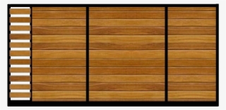 Front Gate Sliding Wooden #5855394