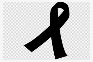 Czarna Wstazka Clipart Awareness Ribbon Clip Art - Breast Cancer Ribbon Black #5855395