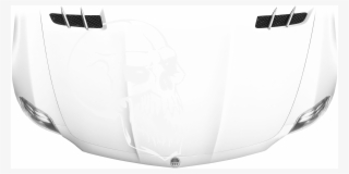 Autofolie Für Die Motorhaube Mit Totenkopf - Blumenranke Motorhaube #5856497