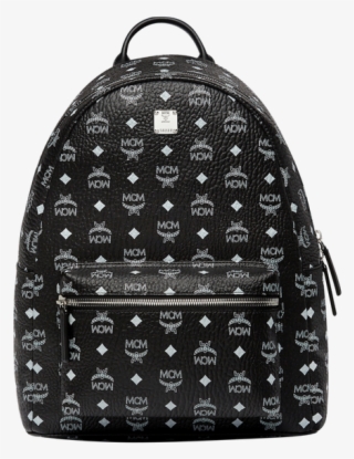 Medium Stark White Logo Backpack In Visetos White Logo - Mcm Backpack Black #5856858