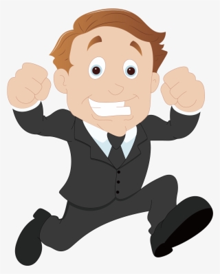 Cartoon Sales Businessperson Clip Art - Businessman Png Clipart #5858556
