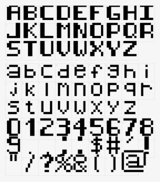 Clip Art Font Characters - 8 Bit K #5859424