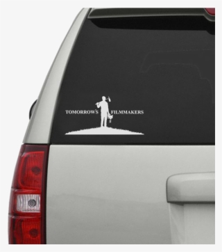 Tomorrows Filmmakers Car Window Decal - Mock Up Car Sticker #5859637