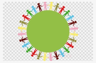 Cafepress One Earth People Sticker Square Bumper Car - People Holding Hands Around #5860400