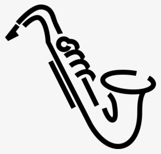 Vector Illustration Of Saxophone Brass Single-reed #5863540
