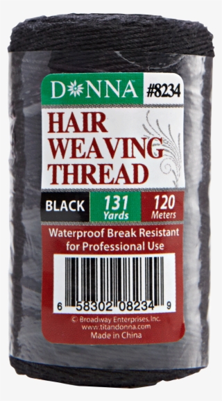 Donna Karan Black 131 Yard Hair Weaving Thread #5863926