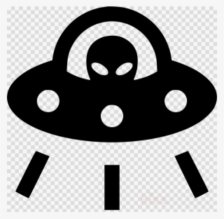 Black And White Cartoon Ufo Png Clipart Unidentified - Transparent Background Money Icon #5866022