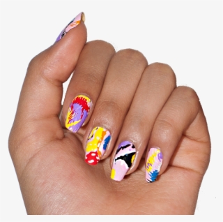 Artist Designed Nail Wraps With Nail Art Made From - Artificial Nails #5867162