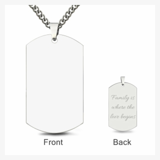 Dog Tag Laser Engraved Personalized Photo Necklace - Black Titanium Steel Photo Dog Tag Gift #5868470