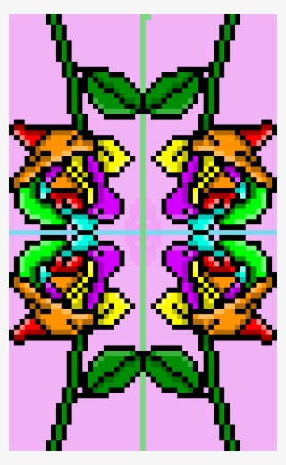 4 Times Reflected Rainbow Rose - Rainbow Rose #5868471