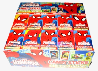 The Amazing Spiderman Candy Sticks By World 60 Packets - Party #5869533