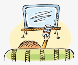 Jpg Transparent Stock Boy Watching Tv Clipart - Daily Actions #5869875