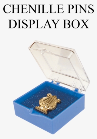 Website Chenille Display Box - Custom 1 5/16" X 1 5/16" Plastic Box With Pad, Promotional #5869963