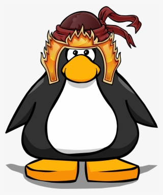 Fiery Helmet Pc - Club Penguin With Hat #5871111