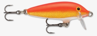 Rapala Original Floating Gold Fluorescent Red 1-1/2" - Rapala #5872047