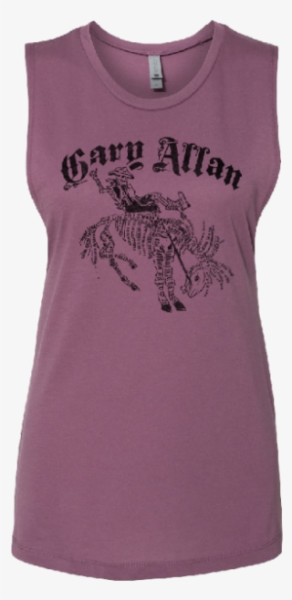 Gary Allan Ladies Purple Muscle Tank - Active Tank #5875528
