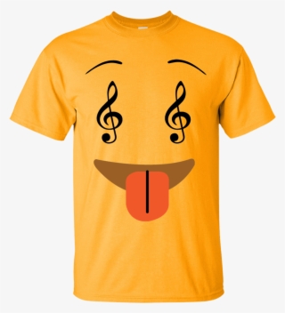 Smile Face Music Notes Emoji Ultra Cotton T-shirt #5875805