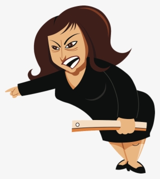 Clip Free Library Student Anger Stock Photography - Mad Teacher Cartoon #5876459