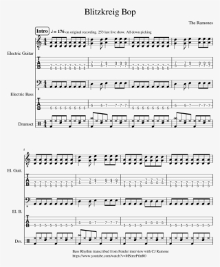 Blitzkrieg Bop Sheet Music #5876909
