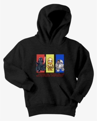 Star Wars Darth Vader C3po R2d2 Chibi Youth Hoodie - Sweatshirt #5877166