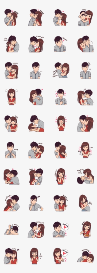 Cute, Funny, Lovely Couple Sticker For Those Who In - Super Junior Whatsapp Stickers #5877726