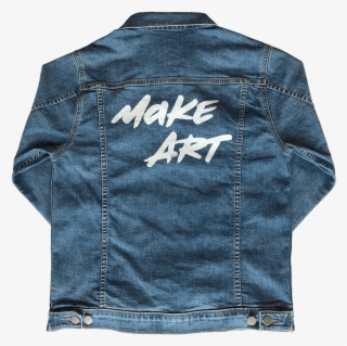 Make Art Men's Denim Jacket - Jean Jacket #5879074