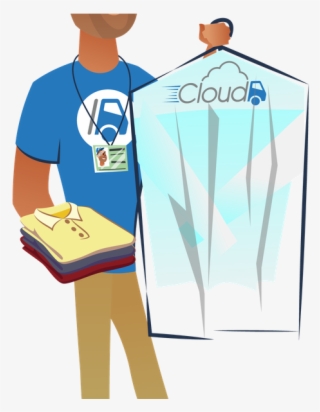 Photo Taken At Cloud Dry Cleaning &amp - Illustration #5881847