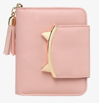 Cleopatra - Wallet - Kitty Hub - Women's Vegan Leather Trifold Wallet W/ Cat Ears Closure #5882414