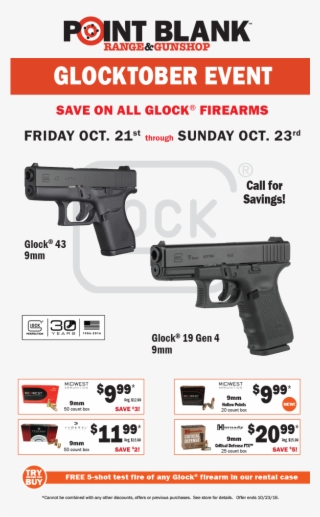#glocktober Event At #pointblank 10/21-10/23/16 - Glock 32 Gen 4 357sig Fs 4.01 10rd #5883002