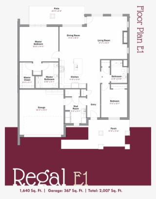 Regal E1 Floor Plan - Floor Plan #5883005
