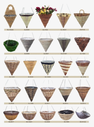 Cone Shape Hanging Basket - Ice Cream #5883270