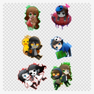 Download Chibi Creepypasta Characters Clipart Slenderman - Creepypasta Anime Chibi Jack #5883421