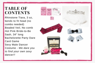 Something Blue Bachelorette Party Kit W/tiara Sash - Something Blue Bachelorette Party Kit Gift Favor Supplies #5883993