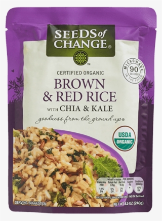 Brown & Red Rice With Chia & Kale - Seeds Of Change Brown & Red Rice #5886887