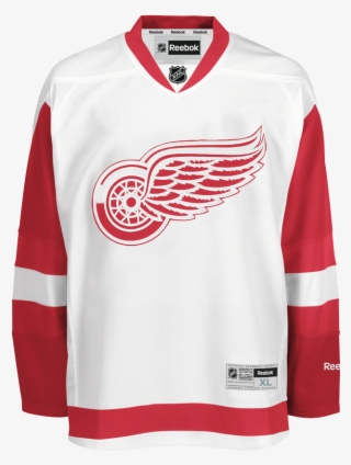 Reebok Detroit Red Wings Away Adult's Jersey Blank - Red Wings Gordie Howe Patch #5888558