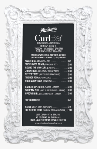 I'm Totally Getting My Hair Cut Here In Soho One Day - Curl Hair Salon Menu #5889071