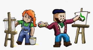 Easel Clipart Canvas - Minecraft Artmap Drawings #5889113