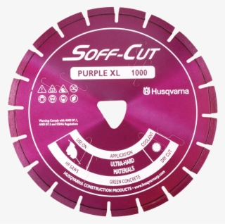 Soff-cut Series 1000 Purple Diamond Blades - Husqvarna Soff Cut Blade #5889449