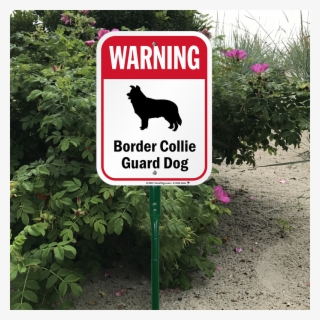 Warning Border Collie Guard Dog Lawnboss™ Signs - Smartsign By Lyle K-7632-dachshund-al-12x18 Warning #5889503
