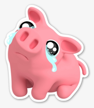 Rosa The Pig Sad Sticker - Rosa The Pig #5890072