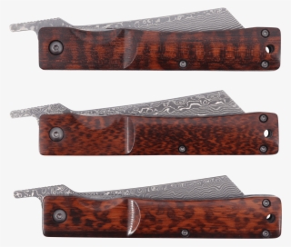 Traditional Japanese Damascus Folding Pocket Knife #5892206