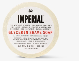 Glycerin Shave/ Face Soap Puck - Men's Imperial Barber Grade Products Glycerin Shave #5892555